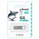 USB флеш накопитель Wibrand 64GB Shark Silver USB 2.0 (WI2.0/SH64U4S)