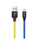 Дата кабель USB 2.0 AM to Lightning 1.0m National ColorWay (CW-CBUL052-BLY)