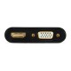 Перехідник Cablexpert HDMI to HDMI/VGA+audio 3.5mm (A-HDMIM-HDMIFVGAF-01)