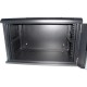 Шафа настінна Hypernet 4U 19" 600x300 (WMNC-30-4U-FLAT-AC-BLACK)