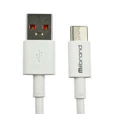 Дата кабель USB 2.0 AM to Type-C 1.0m MI-12 5A white Mibrand (MIDC/12TW)