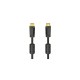 Кабель мультимедійний HDMI to HDMI 10.0m 4K Ethernet Gold Black Hama (00205009)