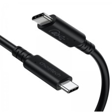 Дата кабель USB-C to USB-C 0.8m USB4 40Gbps PD 100W 8K60Hz Choetech (XCC-1028-BK)