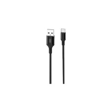 Дата кабель USB 2.0 AM to Type-C 2.0m NB143 Braided Black XO (XO-NB143C2-BK)