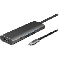 Док-станція USB3.2 Type-C --> HDMI/USB 3.2x2/USB-C/PD 80W 5-in-1 DSC-502 CHIEFTEC