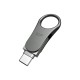 USB флеш накопичувач Silicon Power 128 GB DriveMobile C80 USB 3.1 + Type-C Silver (SP128GBUC3C80V1S)