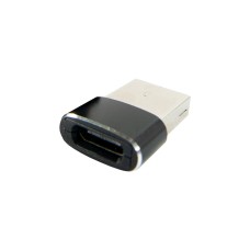 Переходник Type-C (male) to USB (female) black Dengos (ADP-021)