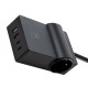 Зарядное устройство Vinga 65W PD/QC 2xUSB-C+2xUSB-A+2xSchukoF 1.5m CEE7/7 (VCHG2OAC65)