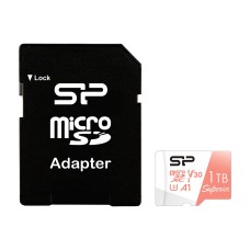 Карта пам'яті Silicon Power 1 TB microSDXC U3 A1 V30 4K UHD Superior 100R/80W + adapter (SP001TBSTXDV3V20SP)