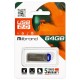 USB флеш накопитель Mibrand 64GB Falcon Silver-Blue USB 2.0 (MI2.0/FA64U7U)