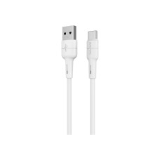 Дата кабель USB 2.0 AM to Type-C 1.0m BX30 Silicone 3A White BOROFONE (BX30CW)