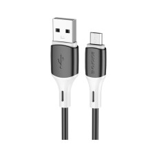 Дата кабель USB 2.0 AM to Micro 5P 1.0m BX79 2.4A Black BOROFONE (BX79MB)