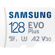 Карта памяти Samsung microSDXC 128GB C10 UHS-I R130MB/s Evo Plus + SD (MB-MC128KA/EU)