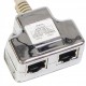 Розгалужувач витої пари, UTP, cat.5e, 1*Male/RJ45-2*Femail/RJ45 Hypernet (YT4-U2-U2)