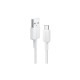 Дата кабель USB 2.0 AM to Type-C 0.9m 322 White Anker (A81H5H21/A81H5G21)