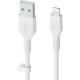 Дата кабель USB 2.0 AM to Lightning 2.0m White Belkin (CAA008BT2MWH)