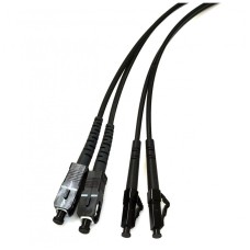 Оптичний патчкорд SC/UPC-LC/UPC MM (OM3) Duplex, Black, 20m CMS (UPC-20SCLC(MM)D(ON)BK)