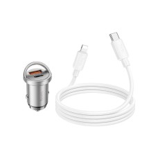 Зарядное устройство HOCO NZ10 Handy USB-A/Type-C Silver (6942007601832)