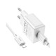 Зарядное устройство HOCO C106A charger set(iP) White (6931474783899)