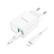 Зарядний пристрій BOROFONE BA69A charger set (C to iP) White (BA69ACLW)