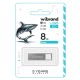 USB флеш накопитель Wibrand 8GB Shark Silver USB 2.0 (WI2.0/SH8U4S)