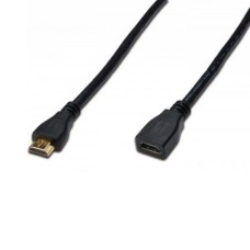 Кабель мультимедийный HDMI to HDMI 5.0m Digitus (AK-330201-050-S)