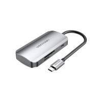 Хаб USB 3.1 Type-C -> 3хUSB 3.0/SD/TF/PD 100W 6-in-1 Vention