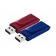 USB флеш накопитель Verbatim 2x32GB Store'n'Go Slider Red/Blue USB 2.0 (49327)