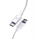 Дата кабель USB-C to USB-C 1.0m 3A White T-Phox (T-CC834)