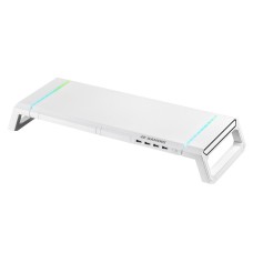 Подставка для монитора 2E GAMING, USB hub, backlight / RGB, White (2E-CPG-007-WT)