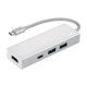 Концентратор Hama USB-C to 2x USB-A, USB-C, HDMI Aluminium Silver (00135756)