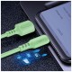 Дата кабель USB 2.0 AM to Type-C 1.0m soft silicone green ColorWay (CW-CBUC042-GR)