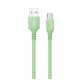 Дата кабель USB 2.0 AM to Type-C 1.0m soft silicone green ColorWay (CW-CBUC042-GR)