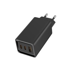 Зарядное устройство ColorWay GaN3 Pro Power Delivery (USB-A + 2 USB TYPE-C) (65W) (CW-CHS039PD-BK)