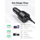 Зарядний пристрій Ugreen 2xUSB-C PD+USB-A QC 69W Fast Car Charger Black (CD239) (20467)