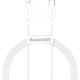 Дата кабель USB-C to Lightning 1.0m 20W Superior Series White Baseus (CATLYS-A02)