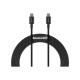 Дата кабель USB-C to USB-C 1.0m 5A Black Baseus (CATYS-B01)