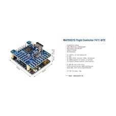 Полетный контроллер (FC) MATEKSYS F411-WTE (F411-WTE/HP024.0093)