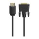 Кабель мультимедійний HDMI to DVI 1.5m 24M 4K60HZ HP (DHC-HD05-1.5M)