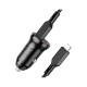 Зарядное устройство BOROFONE BZ18A PD20W+QC3.0 car charger set(Type-C to iP) USB-A/Type-C Black (BZ18ACLB)