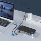 Концентратор Choetech USB-C 15-in-1 HDMI/PD/CR/LAN/USB-A/USB-C/AUX/VGA/DP (HUB-M52-GY)