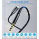 Перехідник USB-C to jack 3.5mm stereo audio (CDLA) 2.0m Choetech (AUX008-BK)