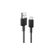 Дата кабель USB 2.0 AM to Type-C 0.9m 322 Black Anker (A81H5G11)