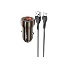 Зарядное устройство HOCO Z46A USB-A/Type-C Metal Gray (6931474770370)