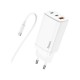 Зарядное устройство HOCO N16 Scenery 65W three-port (2C1A) charger set(C to C) White (6931474747723)