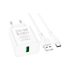 Зарядний пристрій BOROFONE BA72A charger set (Type-C) White (BA72ACW)