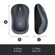 Мышка Logitech M185 swift grey (910-002238)