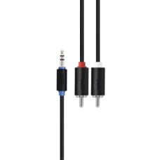 Кабель мультимедийный Jack 3.5mm папа/2RCA папа 5.0m Prolink (PB103-0500)