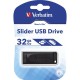 USB флеш накопитель Verbatim 32GB Slider Black USB 2.0 (98697)