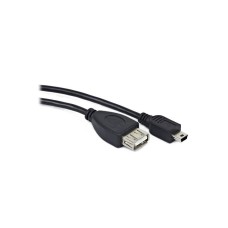 Перехідник OTG USB 2.0 AF to Mini 5P 0.5m PowerPlant (KD00AS1235)